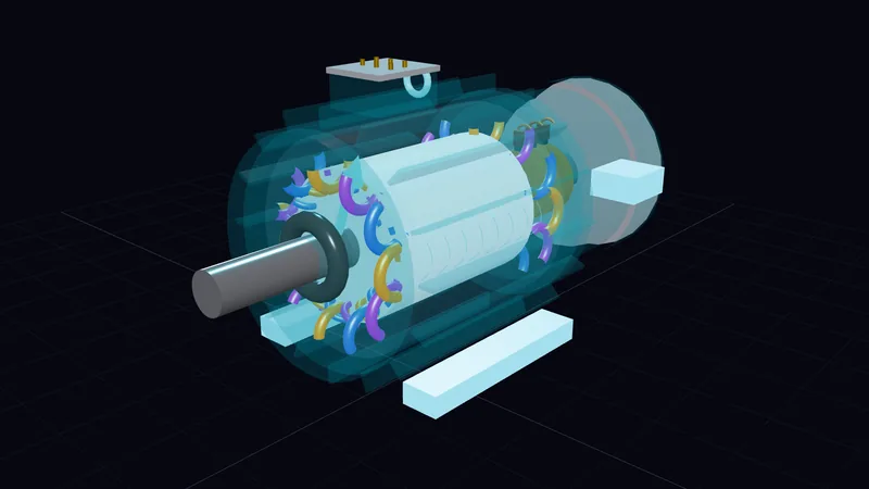 Wound Rotor Induction Motor 3D Model